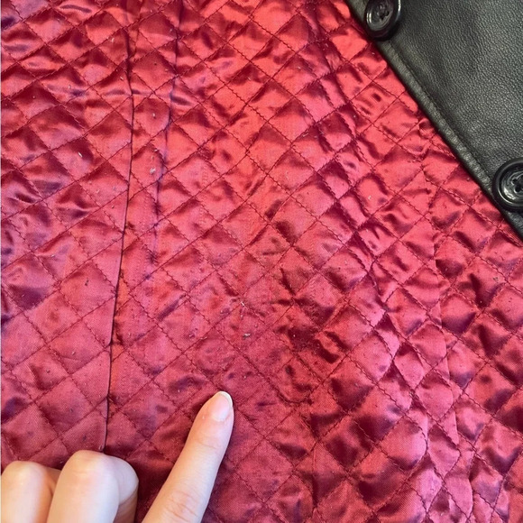 🧥Women’s Black Croft and Barrow Leather Jacket -  Size Large 🖤 - Picture 12 of 13